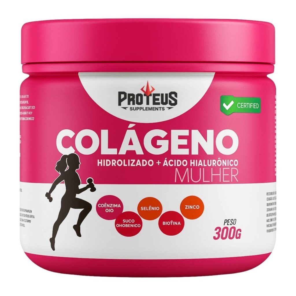 Colágeno Hidrolisado + Ácido Hilaurônico - Pote de 300G