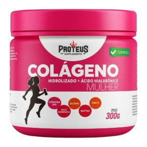 Colágeno Hidrolisado + Ácido Hilaurônico - Pote de 300G