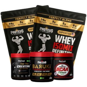 Whey Protein Black Isolado 2kg + Creatina + Bcaa Aminoácidos + Termogênico