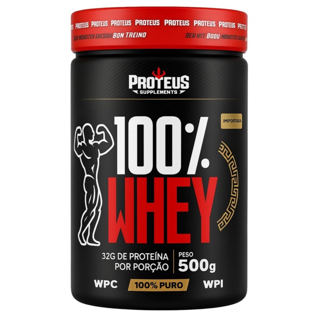 100% Whey Protein Isolado - Pote de 500g