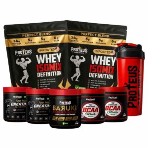 Whey Protein Black Isolado 2kg + 2x Creatina + 2x Bcaa Aminoácidos + Termogênico + Coqueteleira