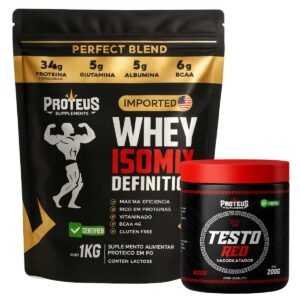 Whey Protein Black Isolado 1kg + Testo Red
