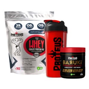 Whey Protein Silver Isolado 1kg + Termogênico + Coqueteleira