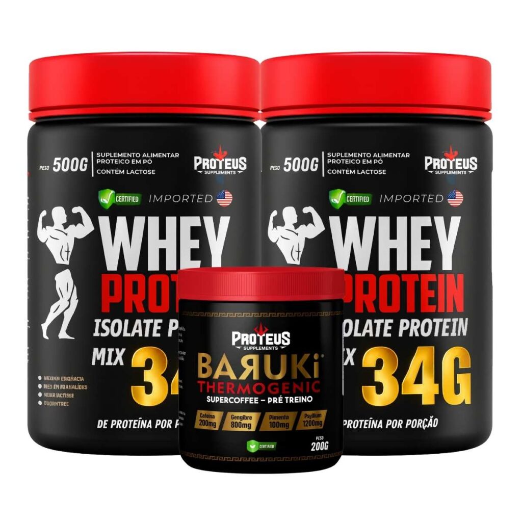 Whey Protein Black Isolado 1kg + Termogênico