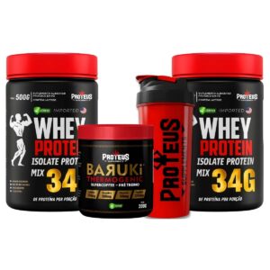 Whey Protein Black Isolado 1kg + Termogênico + Coqueteleira