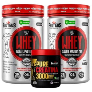 Whey Protein Silver Isolado + Creatina Monohidratada 100% Pura