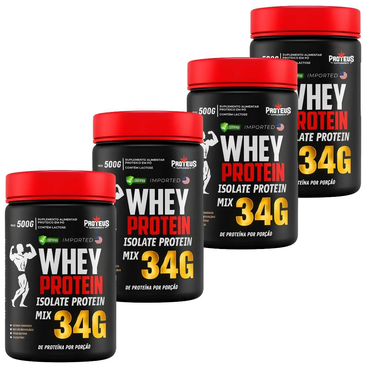 Whey Protein Black Isolado – Pote – 2kg