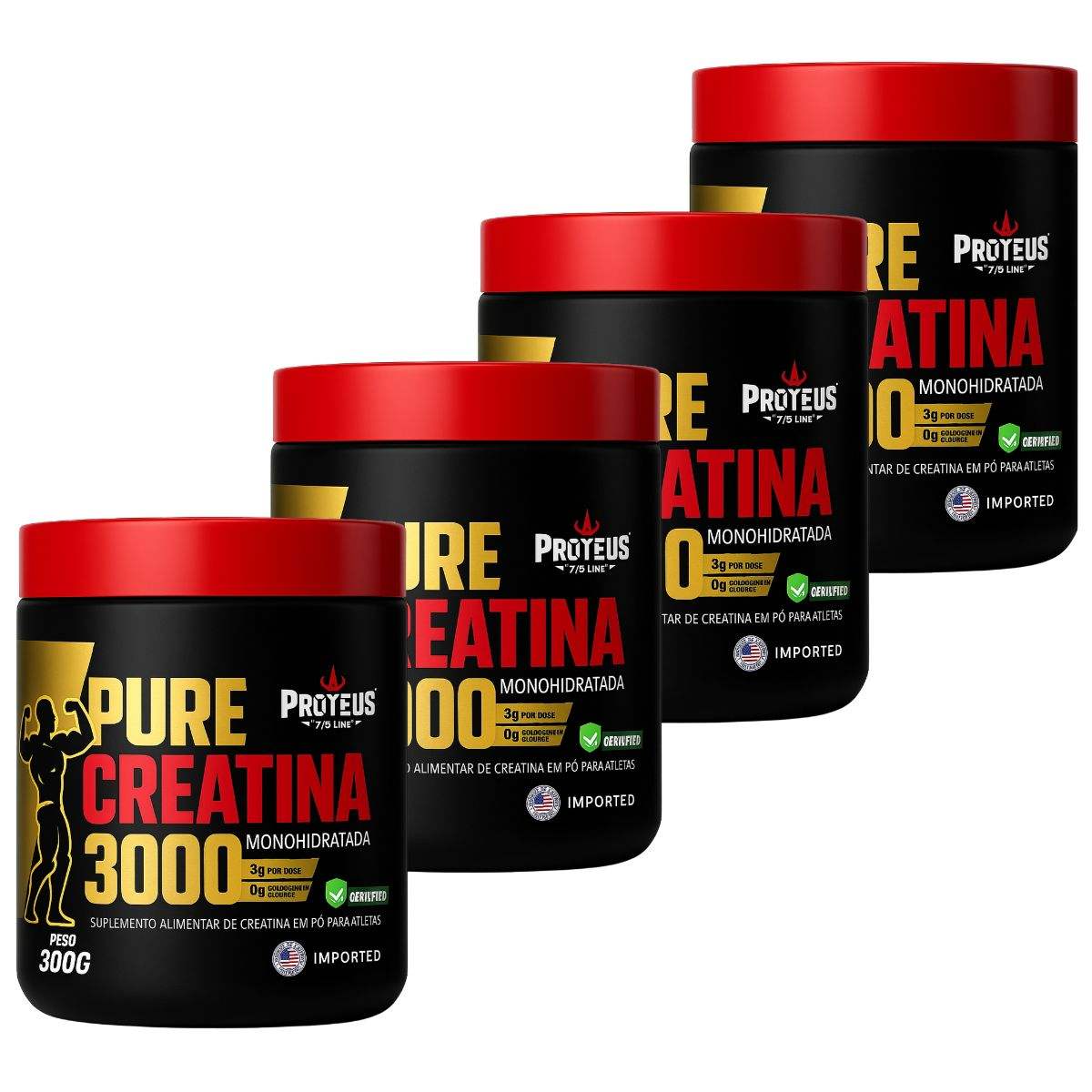 Pure Creatina 3000 - Pote - 1,2kg